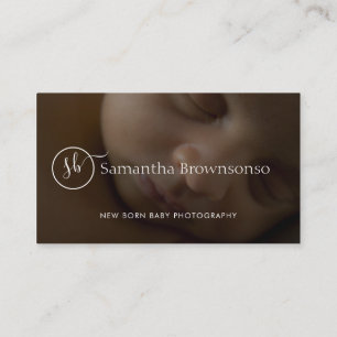 Aangepaste foto van kinderarts van pasgeboren baby visitekaartje