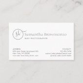 Aangepaste foto van kinderarts voor pasgeborenen i visitekaartje (Voorkant)