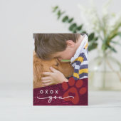 Aangepaste foto van klaslokaal Valentijn Feestdagenkaart (Staand voorkant)