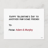 Aangepaste foto van klaslokaal Valentijn Feestdagenkaart (Achterkant)