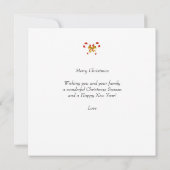 Aangepaste foto van koppel & schattige elf kerst (Achterkant)