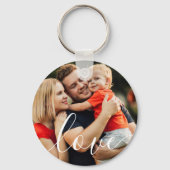 Aangepaste foto van legant Script Love Sleutelhanger (Voorkant)