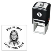Aangepaste foto van leraar goedgekeurd zelfinktende stempel (In situ)