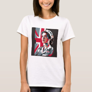 Aangepaste foto van mam Wife vriendin Hero Nurse G T-shirt