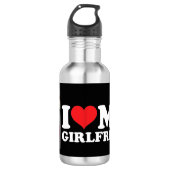 Aangepaste foto van mijn Vriendin Waterfles (Voorkant)