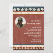 Aangepaste foto van militaire Welkomststartpagina Kaart (Achterkant)