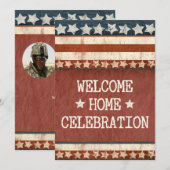 Aangepaste foto van militaire Welkomststartpagina Kaart (Voorkant / Achterkant)