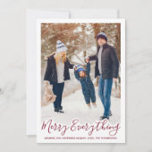 Aangepaste foto van Modern Family met vrolijke gro Feestdagenkaart (Voorkant)