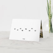 Aangepaste foto van modern Gold Pet Wedding Bedankkaart (Achterkant)