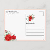 Aangepaste foto van Modern Happy Moederdag Floral Feestdagenkaart (Achterkant)