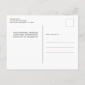 Aangepaste foto van moderne Firefighter Retirement Uitnodiging Briefkaart (Achterkant)