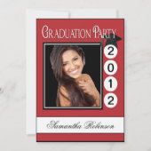 Aangepaste foto van moderne Fun Graduation Party Kaart (Voorkant)