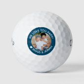 Aangepaste foto van ons houden van je papieren Vad Golfballen (Voorkant)