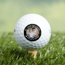 Aangepaste foto van ons houden van je papieren Vad Golfballen