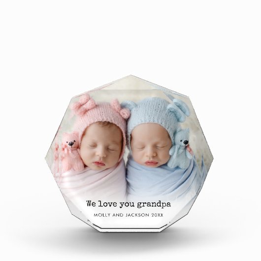 Aangepaste foto van ons houden van opa Names Jaar (Voorkant)