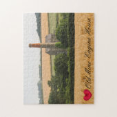 Aangepaste foto van oude dennenmottenhuis legpuzzel (Verticaal)