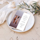 Aangepaste foto van paar | Moderne briefingweddens Kaart