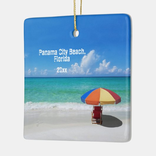 Aangepaste foto van Panama City Beach Keramisch Ornament (Links)