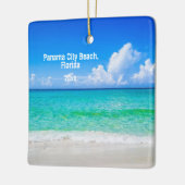 Aangepaste foto van Panama City Beach Shoreline Keramisch Ornament (Links)