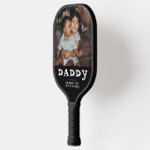 Aangepaste foto van papa Black Pickleball Paddle (Links)