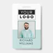 Aangepaste foto van personeelslid Bedrijfslogo Naa Badge (Voorzijde)