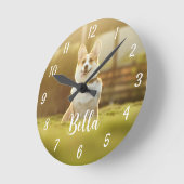 Aangepaste foto van Pet Aangepast Ronde Klok (Hoek)