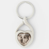 Aangepaste foto van Pet Altijd in mijn hart Sleutelhanger (Voorkant)