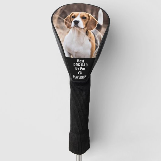 Aangepaste foto van Pet Beagle Dog Persoonlijk Golfheadcover (Voorkant)