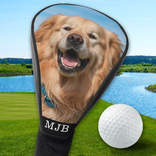 Aangepaste foto van Pet Dog Aangepast Monogram op  Golfheadcover