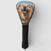 Aangepaste foto van Pet Dog Aangepast Monogram op  Golfheadcover (Voorkant)