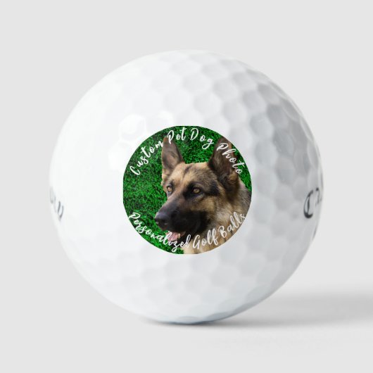 Aangepaste foto van Pet Dog Aangepaste Callaway Golfballen (Voorkant)