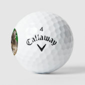 Aangepaste foto van Pet Dog Aangepaste Callaway Golfballen (Logo)