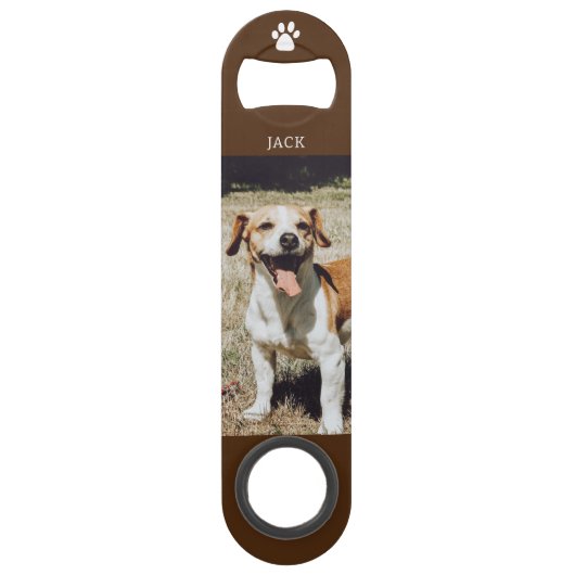 Aangepaste foto van Pet Dog Boyvriend Gift Speed Flessenopener (Voorkant)