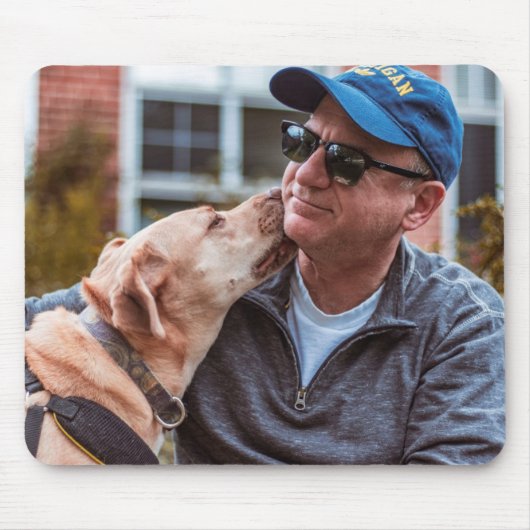 Aangepaste foto van Pet Dog Creëer uw eigen foto Muismat (Voorkant)