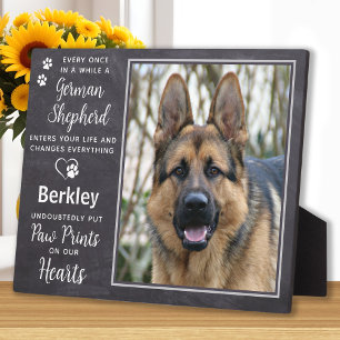 Aangepaste foto van Pet Dog German Shepherd Memori Fotoplaat