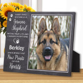Aangepaste foto van Pet Dog German Shepherd Memori Fotoplaat