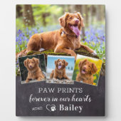 Aangepaste foto van Pet Dog Memorial 4 Foto Fotoplaat (Voorkant)