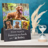 Aangepaste foto van Pet Dog Memorial 4 Foto Fotoplaat (Zijkant)
