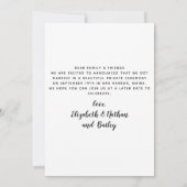 Aangepaste foto van Pet Dog Wedding Elopement Anno Save The Date (Achterkant)