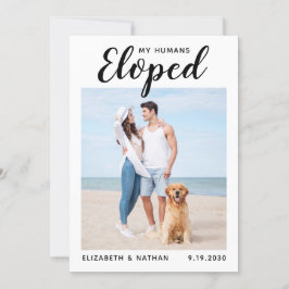 Aangepaste foto van Pet Dog Wedding Elopement Anno Save The Date