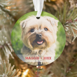 Aangepaste foto van Pet-foto's Kat-kerstboom Ornament
