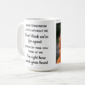 Aangepaste foto van Pet Loss Keepomwille Pet Memor Koffiemok (Voorkant links)