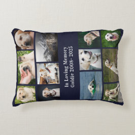 Aangepaste foto van Pet Memorial Pet Loss Gift Dog Accent Kussen