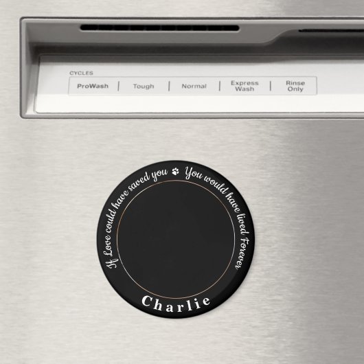 Aangepaste foto van Pet Memorial Pet Loss Keepomwi Magneet (Insitu (Vaatwasser))