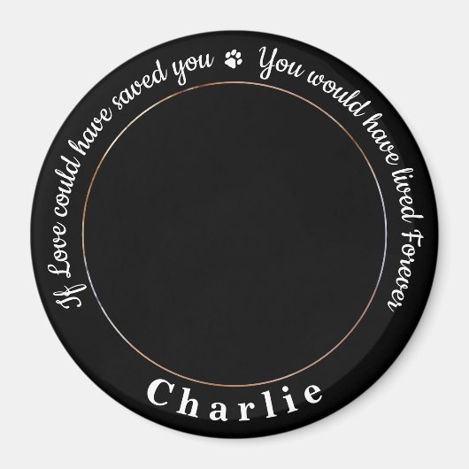 Aangepaste foto van Pet Memorial Pet Loss Keepomwi Magneet (Voorkant)