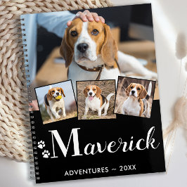 Aangepaste foto van Pet Puppy Dog Monogram Naam 5  Planner