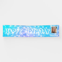 Aangepaste foto van poolpartij van Birthday Pool w Spandoek