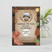 Aangepaste foto van Rodeo Birthday Kaart (Staand voorkant)