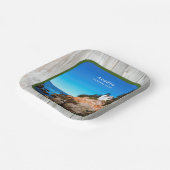 Aangepaste foto van Rustic Acadia National Park Papieren Bordje (Gebogen)