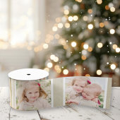 Aangepaste foto van Rustic Beige Linen Satijnen Lint